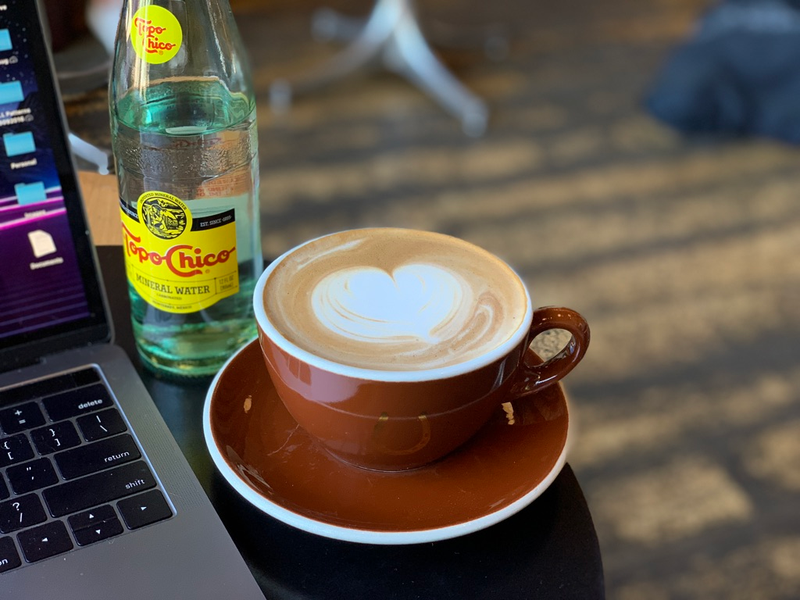 The latte was delicious, but the smoothing was not.